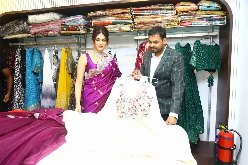 Actress Shraddha Das launches Sri Krishna Silks Showroom